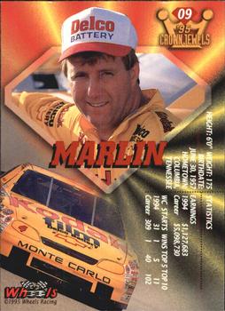 1995 Wheels Crown Jewels #09 Sterling Marlin Back
