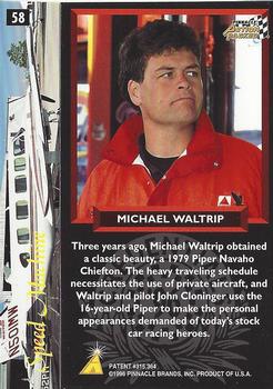 1996 Action Packed Credentials #58 Michael Waltrip Back