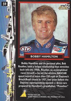 1996 Action Packed Credentials #59 Bobby Hamilton Back
