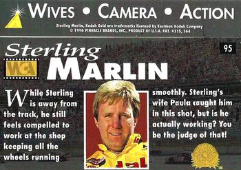 1996 Action Packed Credentials #95 Sterling Marlin Back