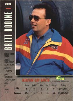 1996 Assets #39 Brett Bodine Back