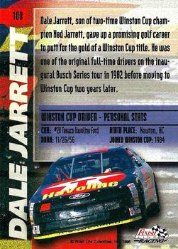 1996 Finish Line #100 Dale Jarrett Back