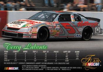 1996 Flair #18 Terry Labonte Back