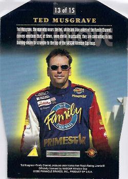 1996 Pinnacle - Cut Above #13 Ted Musgrave Back