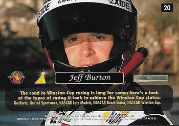 1996 Pinnacle Zenith #20 Jeff Burton Back