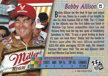1996 Press Pass #82 Bobby Allison Back
