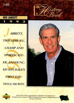 1996 Upper Deck #140 Ned Jarrett Back