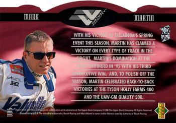 1996 Upper Deck - Virtual Velocity #VV6 Mark Martin Back