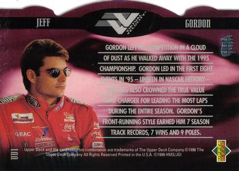 1996 Upper Deck - Virtual Velocity #VV1 Jeff Gordon Back