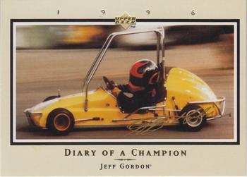1996 Upper Deck Road to the Cup - Diary of a Champion #DC 2 Jeff Gordon Front
