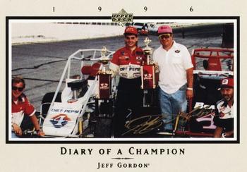 1996 Upper Deck Road to the Cup - Diary of a Champion #DC 4 Jeff Gordon Front