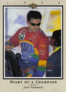 1996 Upper Deck Road to the Cup - Diary of a Champion #DC 5 Jeff Gordon Front