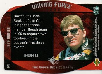 1996 SP - Driving Force #DF5 Jeff Burton Back