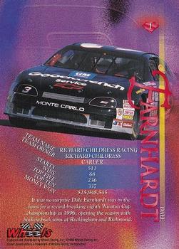 1996 Wheels Crown Jewels Elite #1 Dale Earnhardt Back