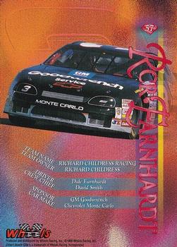1996 Wheels Crown Jewels Elite #57 RCR-Earnhardt Back