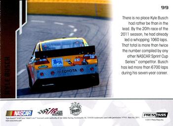 2012 Press Pass #99 Kyle Busch leads twice as many laps Back