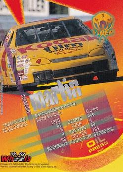 1996 Wheels Viper #3 Sterling Marlin Back