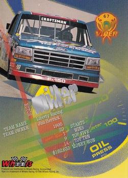 1996 Wheels Viper #67 Butch Miller Back