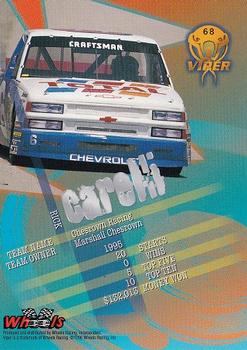 1996 Wheels Viper #68 Rick Carelli Back