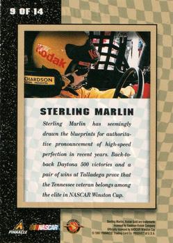 1997 Action Packed - 24kt. Gold #9 Sterling Marlin Back