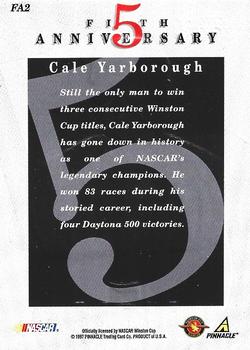 1997 Action Packed - Fifth Anniversary #FA2 Cale Yarborough Back