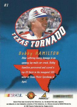1997 Pinnacle #81 Bobby Hamilton Back