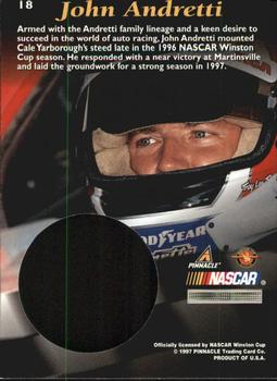 1997 Pinnacle Mint Collection #18 John Andretti Back