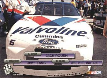 1997 Press Pass Premium #31 Mark Martin's Car Back