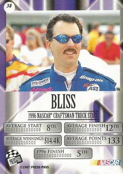 1997 Press Pass VIP #38 Mike Bliss Back