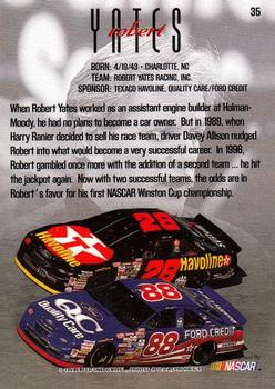 1997 SkyBox NASCAR Profile #35 Robert Yates Back