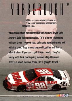 1997 SkyBox NASCAR Profile #37 Cale Yarborough Back