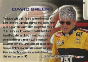 1997 SkyBox NASCAR Profile - Break Out #B9 David Green Back