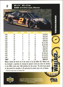 1997 Collector's Choice #2 Rusty Wallace Back