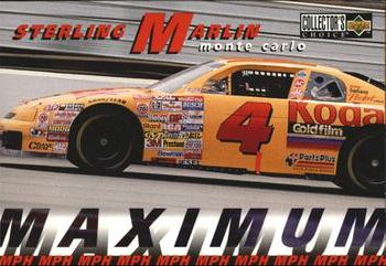 1997 Collector's Choice #54 Sterling Marlin's Car Front