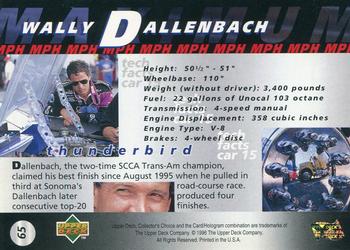 1997 Collector's Choice #65 Wally Dallenbach's Car Back