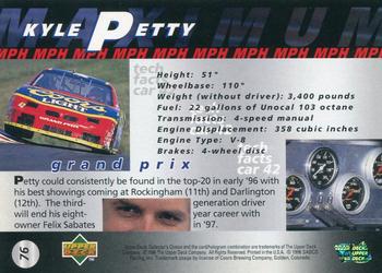 1997 Collector's Choice #76 Kyle Petty's Car Back