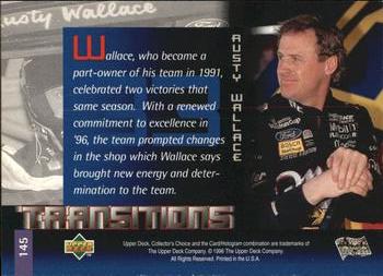 1997 Collector's Choice #145 Rusty Wallace Back