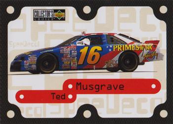 1997 Collector's Choice - Speedecals #S31 Ted Musgrave's Car Front