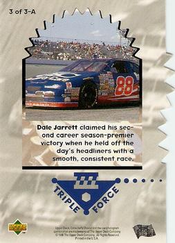 1997 Collector's Choice - Triple Force #3-A Dale Jarrett Back