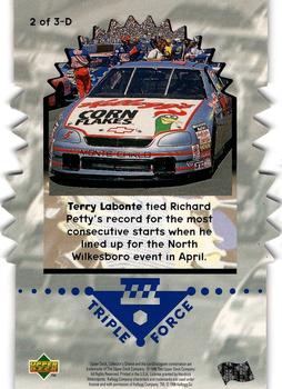 1997 Collector's Choice - Triple Force #2-D Terry Labonte Back