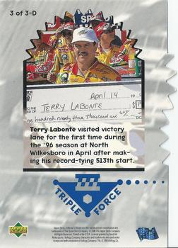 1997 Collector's Choice - Triple Force #3-D Terry Labonte Back