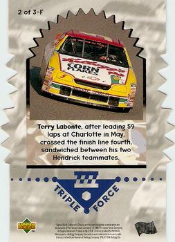 1997 Collector's Choice - Triple Force #2-F Terry Labonte Back