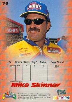 1997 Maxx #76 Mike Skinner's Car Back
