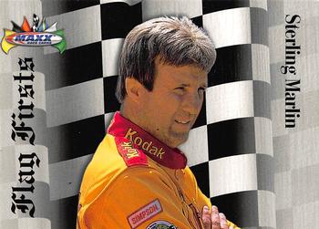 1997 Maxx - Flag Firsts #FF4 Sterling Marlin Front