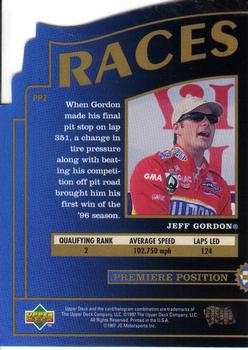 1997 Upper Deck Road to the Cup - Premiere Position #PP2 Jeff Gordon Back
