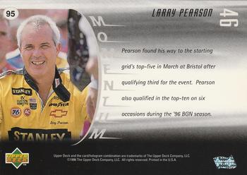 1997 Upper Deck Victory Circle #95 Larry Pearson Back