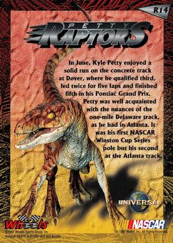 1997 Wheels Jurassic Park - Raptors #R14 Kyle Petty Back