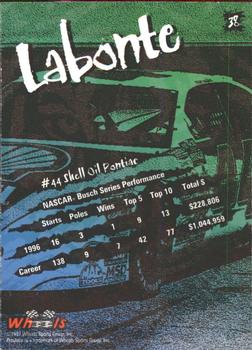 1997 Wheels Predator #38 Bobby Labonte Back