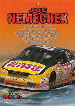 1997 Wheels Race Sharks - Great White #21 Joe Nemechek Back