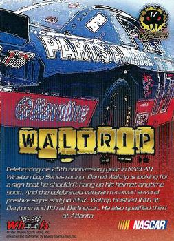 1997 Wheels Viper #17 Darrell Waltrip Back